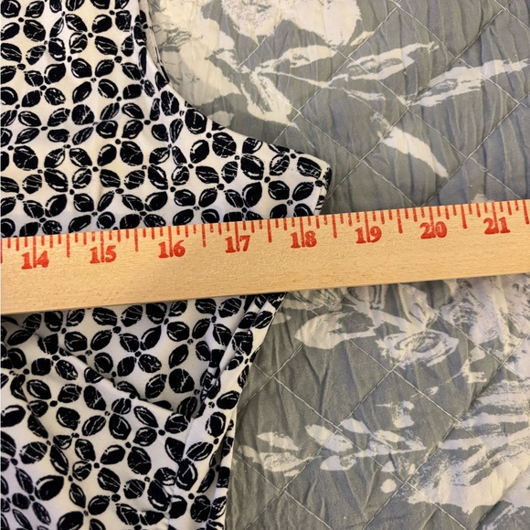 Talbots Black and White Wrap Blouse - Picture 4 of 8